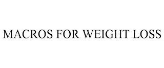 MACROS FOR WEIGHT LOSS trademark