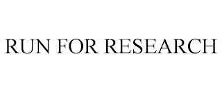 RUN FOR RESEARCH trademark