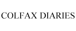 COLFAX DIARIES trademark