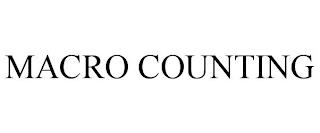 MACRO COUNTING trademark