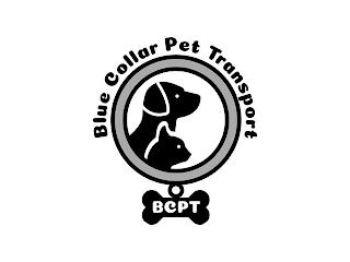 BLUE COLLAR PET TRANSPORT BCPT trademark