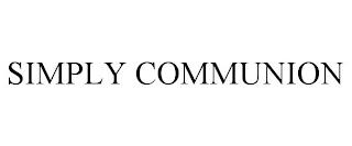 SIMPLY COMMUNION trademark