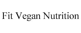 FIT VEGAN NUTRITION trademark