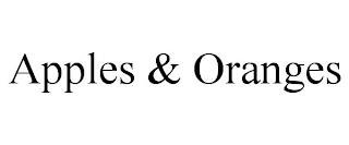 APPLES & ORANGES trademark