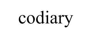 CODIARY trademark