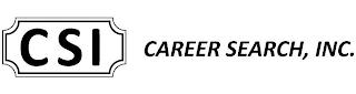 CSI CAREER SEARCH, INC. trademark