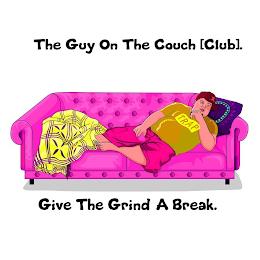 THE GUY ON THE COUCH [CLUB]. TRAP GIVE THE GRIND A BREAK. trademark