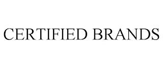 CERTIFIED BRANDS trademark