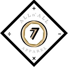 ALL N' ALL APPAREL. 777 X + - DIVISION SIGN trademark