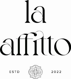 LA AFFITTO ESTD 2022 trademark