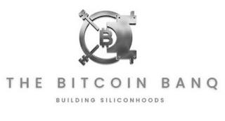 B THE BITCOIN BANQ BUILDING SILICONHOODS trademark