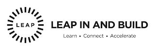 LEAP LEAP IN AND BUILD LEARN CONNECT ACCELERATE trademark