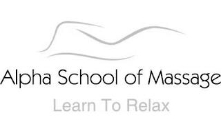 ALPHA SCHOOL OF MASSAGE LEARN TO RELAX trademark