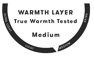 WARMTH LAYER TRUEWARMTH TESTED ULTRA LIGHT LIGHT MEDIUM EXTRA trademark