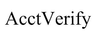 ACCTVERIFY trademark