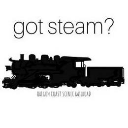 GOT STEAM? OREGON COAST SCENIC RAILROAD trademark