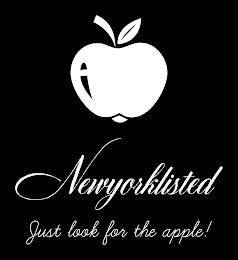 NEWYORKLISTED JUST LOOK FOR THE APPLE! trademark