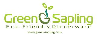 GS GREEN SAPLING ECO - FRIENDLY DINNERWARE WWW.GREEN-SAPLING.COM trademark