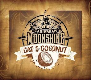 SUNSHINE CELLARS CARIBBEAN MOONSHINE CAT 5 COCONUT trademark