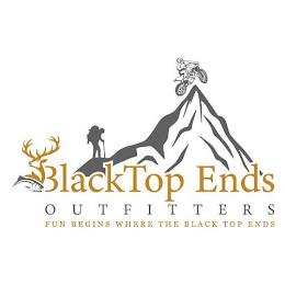 BLACK TOP ENDS OUTFITTERS FUN BEGINS WHERE THE BLACK TOP ENDS trademark