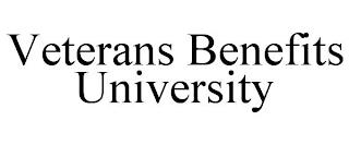 VETERANS BENEFITS UNIVERSITY trademark