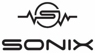 LETTER-5-OR-MORE SONIX COMBINATION OF FIVE OR MORE LETTERS AS PART OF THE MARK SHAPES-GEOMETRIC GEOMETRIC FIGURES AND SOLIDS INCLUDING ROUND, CIRCLE, RING, SPHERE AND GLOBE trademark