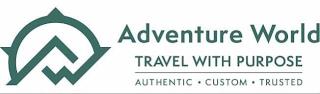 AW ADVENTURE WORLD TRAVEL WITH PURPOSE trademark