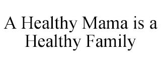 A HEALTHY MAMA IS A HEALTHY FAMILY trademark