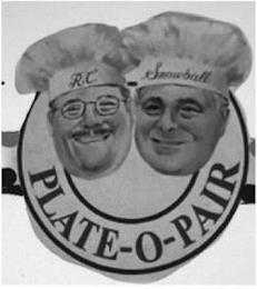 PLATE-O-PAIR R.C. SNOWBALL trademark