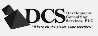 DCS DEVELOPMENT CONSULTING SERVICES, PLC "WHERE ALL THE PIECES COME TOGETHER" trademark