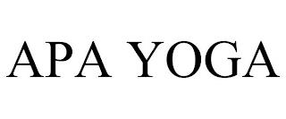 APA YOGA trademark