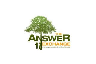 THE ANSWER EXCHANGE IMPROVING PROCESSES. PROVIDING ANSWERS. trademark