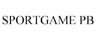 SPORTGAME PB trademark