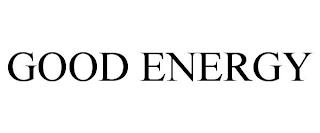 GOOD ENERGY trademark