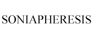 SONIAPHERESIS trademark