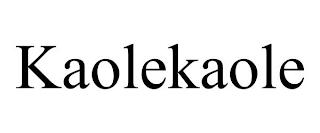 KAOLEKAOLE trademark