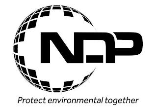 NDP PROTECT ENVIRONMENTAL TOGETHER trademark