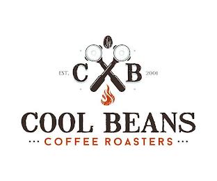 COOL BEANS · · · COFFEE ROASTERS · · · EST 2001 CB trademark