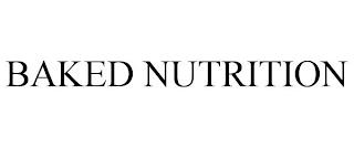 BAKED NUTRITION trademark