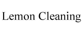 LEMON CLEANING trademark