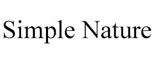 SIMPLE NATURE trademark