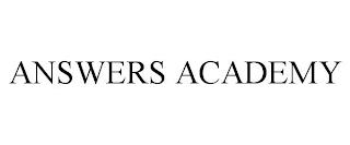 ANSWERS ACADEMY trademark