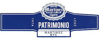 PATRIMONIO SINCE 1974 MARTINEZ HAND ROLLED CIGARS 1974 MARTINEZ NYC 2021 trademark