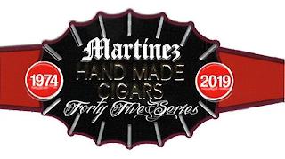 MARTINEZ HAND MADE CIGARS 1974 2019 FORTY FIVE SERIES trademark