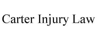 CARTER INJURY LAW trademark