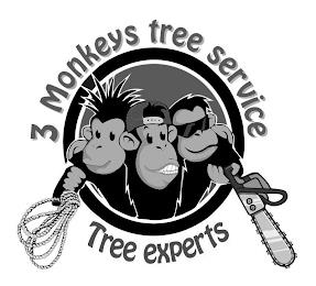 3 MONKEYS TREE SERVICE TREE EXPERTS trademark