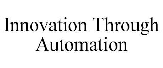 INNOVATION THROUGH AUTOMATION trademark