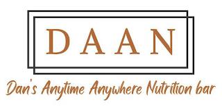 DAAN DAN'S ANYTIME ANYWHERE NUTRITION BAR trademark