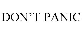 DON'T PANIC trademark