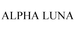 ALPHA LUNA trademark